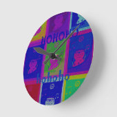 Special Santa HoHoho Pop Kunst und Kultur Runde Wanduhr (Winkel)