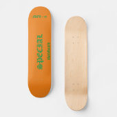 SPECIAL Skateboard orange (Vorderseite)