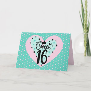 Special Sweet 16 Geburtstagskarte Karte
