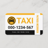 Special Taxi Borders Cab Service Visitenkarte (Vorderseite)