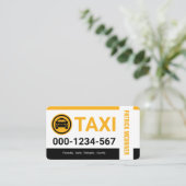 Special Taxi Borders Cab Service Visitenkarte (Stehend Vorderseite)