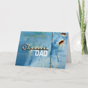 "Special" Vater - Rusty American Car - Personalisi Karte