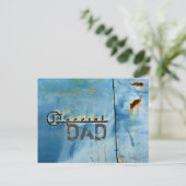 "Special" Vater - Rusty American Car - Personalisi Postkarte (Stehend Vorderseite)