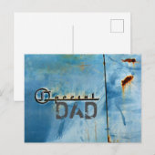 "Special" Vater - Rusty American Car - Personalisi Postkarte (Vorne/Hinten)