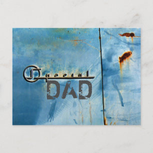 "Special" Vater - Rusty American Car - Personalisi Postkarte
