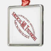 SPECIALIST LABRADOR MLT MICROBIOLOGIE MEDIZINISCHE SILBERNES ORNAMENT (Links)