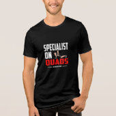 Specialist On Quads - Funny Gym T-Shirt Tri-Blend Shirt (Vorderseite)
