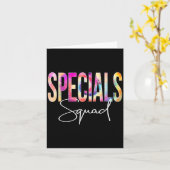 Specials Squad Tie Dye Back To School Women Apprec Karte (Gelbe Blume)