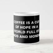 Specialty Minimalist Funny Coffee Quote Mug Jumbo-Tasse (Vorderseite)