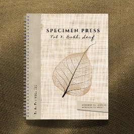 Specimen Press Vol. 3: Bodhi Skeleton Linen-Look Notizblock