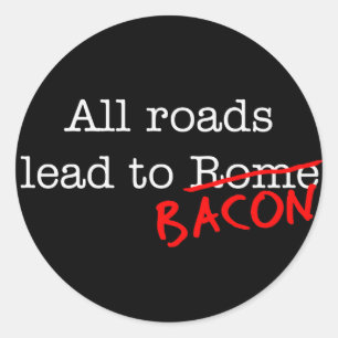 Speck alle Straßen Runder Aufkleber