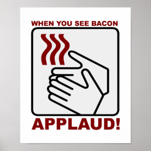 Speck Beifall Plakat