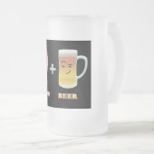 Speck + Bier sind bis zu etwas Mattglas Bierglas (VorderseiteRechts)