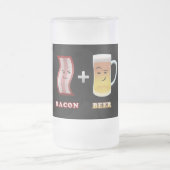 Speck + Bier sind bis zu etwas Mattglas Bierglas (Mittel)