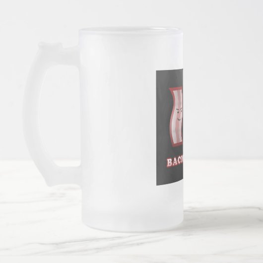 Speck + Bier sind bis zu etwas Mattglas Bierglas (Links)