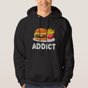 Speck-Cheeseburger Hamburger und Pommes Frites Add Hoodie