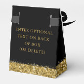 Speck Confetti Triangle aus Gold und Schwarz-Glitz Geschenkschachtel (Rückseite)