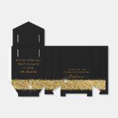 Speck Confetti Triangle aus Gold und Schwarz-Glitz Geschenkschachtel (Ungefaltet)