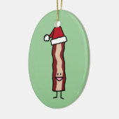 Speck, der ein Weihnachtsmannmütze-Weihnachten Keramik Ornament (Links)