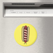 Speck eingewickelte Hotdog-Würstchen-Dackel Magnet (In Situ (Geschirrspüler))
