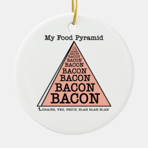 Speck-Ernährungspyramide Keramik Ornament