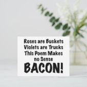 Speck-Gedicht Postkarte (Stehend Vorderseite)