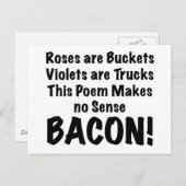 Speck-Gedicht Postkarte (Vorne/Hinten)