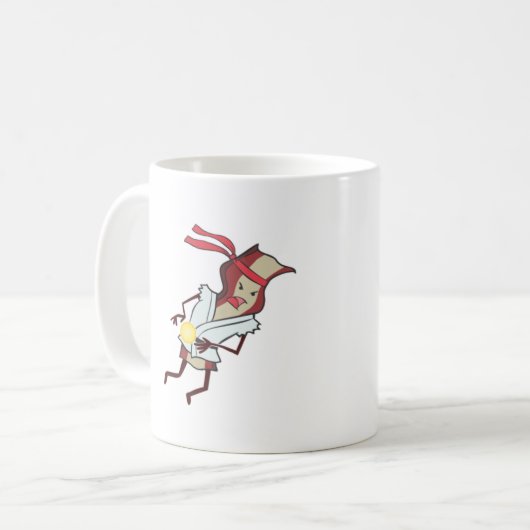 Speck gegen Wurst-Tasse Kaffeetasse (Vorderseite Links)