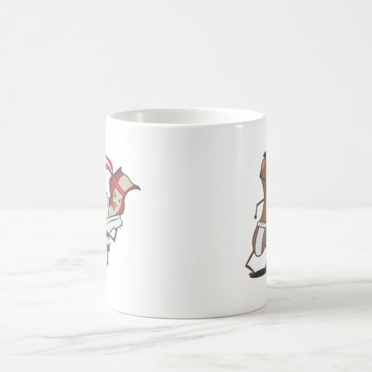 Speck gegen Wurst-Tasse Kaffeetasse (Mittel)
