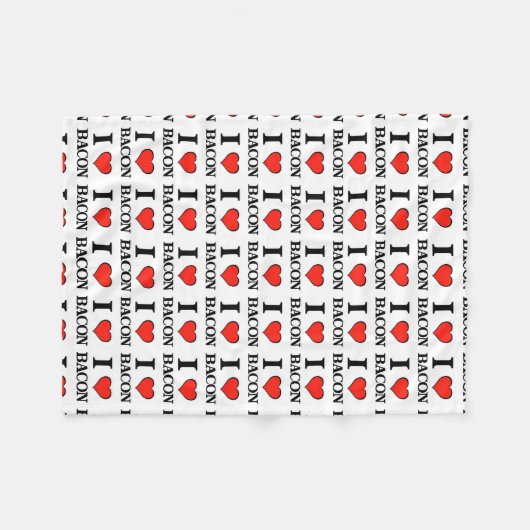 Speck-Herz Fleecedecke (Vorderseite (Horizontal))