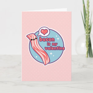 Speck ist mein Valentinsgruß Feiertagskarte