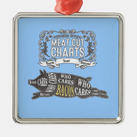 SPECK kennt Ihre Schnitte des Fleisches Ornament Aus Metall (Vorne)