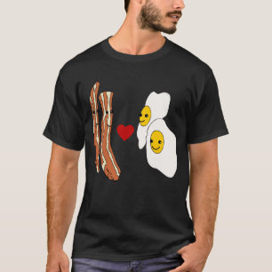 Speck-Liebe-Ei-lustiger Speck-Entwurf T-Shirt