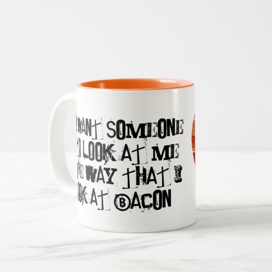 Speck-Liebe-Tasse Zweifarbige Tasse (Vorderseite Links)