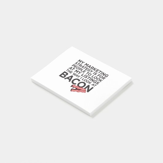 Speck-lustiges wirkliches Anwesen-Zitat Post-it Klebezettel (angewinkelt)