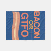 Speck oder GTFO Fleecedecke (Vorderseite (Horizontal))