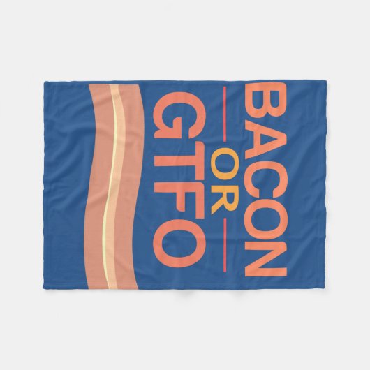 Speck oder GTFO Fleecedecke (Vorderseite (Horizontal))