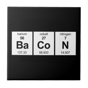 Speck-Periodensystem Fliese