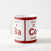 Speck-Periodensystem Kaffeetasse (Vorderseite Links)