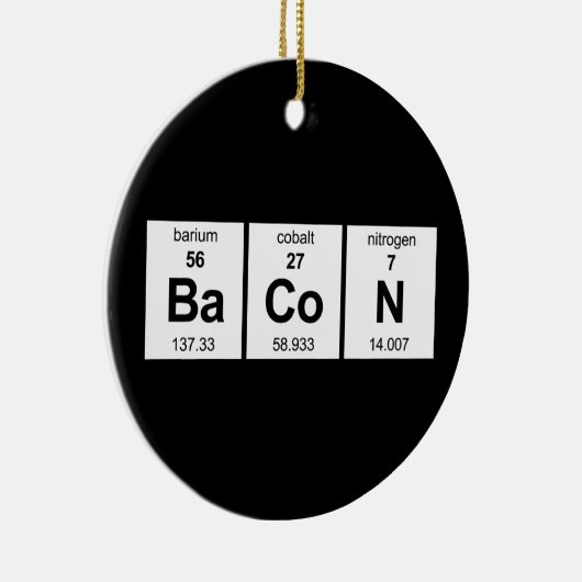 Speck-Periodensystem Keramik Ornament (Rechts)