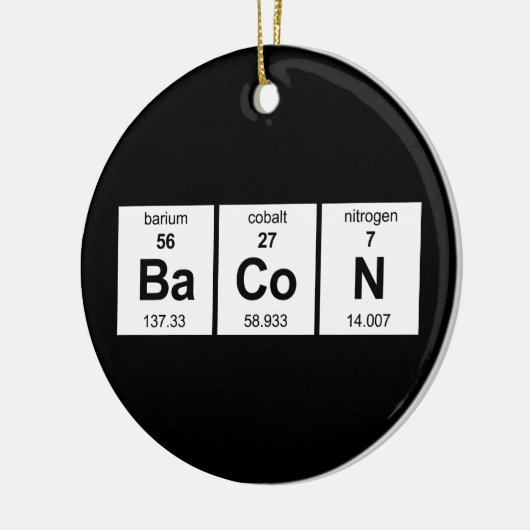 Speck-Periodensystem Keramik Ornament (Links)