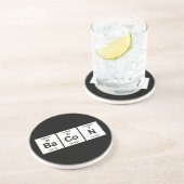 Speck-Periodensystem Sandstein Untersetzer (Seite)