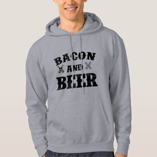 Speck und Bier Hoodie (Vorderseite)