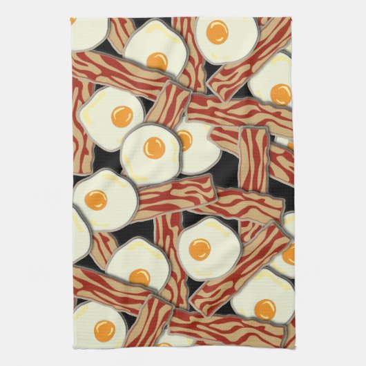 Speck-und Ei-Muster Geschirrtuch (Vertikal)