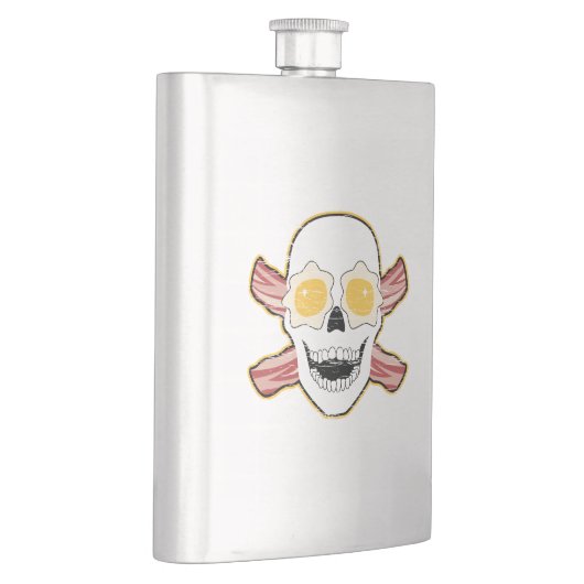 Speck-und Ei-Schädel Flachmann (Rechts)