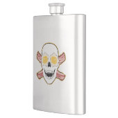 Speck-und Ei-Schädel Flachmann (Links)