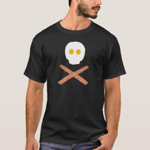 Speck und Eier Schädel und Knochen-T - Shirt