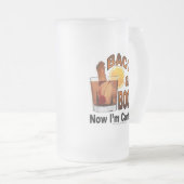 SPECK und SCHNÄPSE! Jetzt bin ich - Cocktail-Spaß Mattglas Bierglas (VorderseiteRechts)