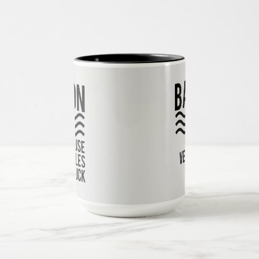 Speck!! Weil Gemüse sind zum Kotzen Tasse (Zentrum)