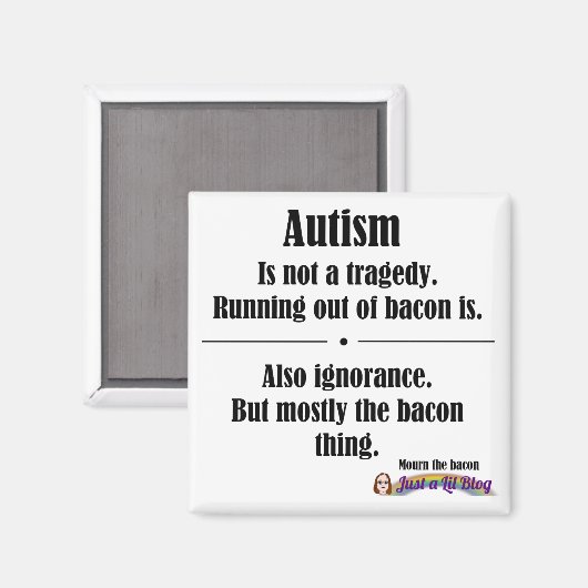 Speckautismus-Dramatik Magnet (Vorderseite/Rückseite)